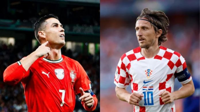Cristiano Ronaldo e Luka Modric frente a frente em um duelo que pode marcar o fim de uma era na Copa do Mundo